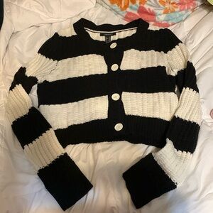 Black and white sweater
